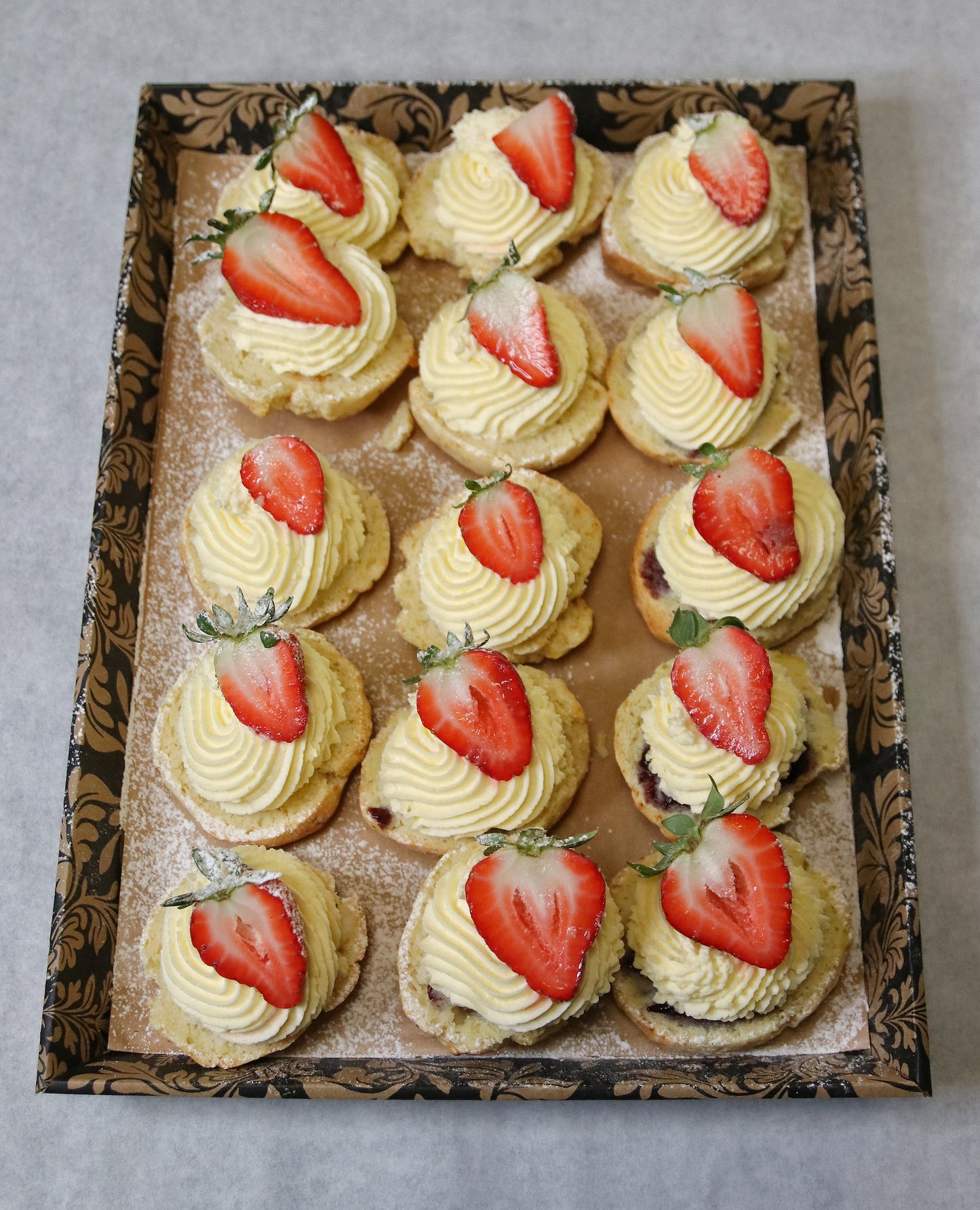 Mini Fresh Cream Scone Platter