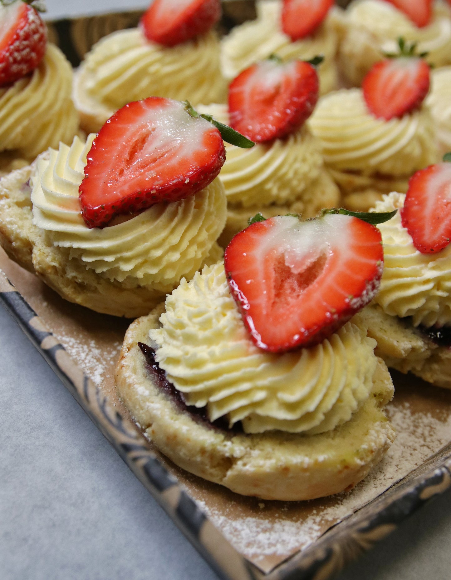 Mini Fresh Cream Scone Platter