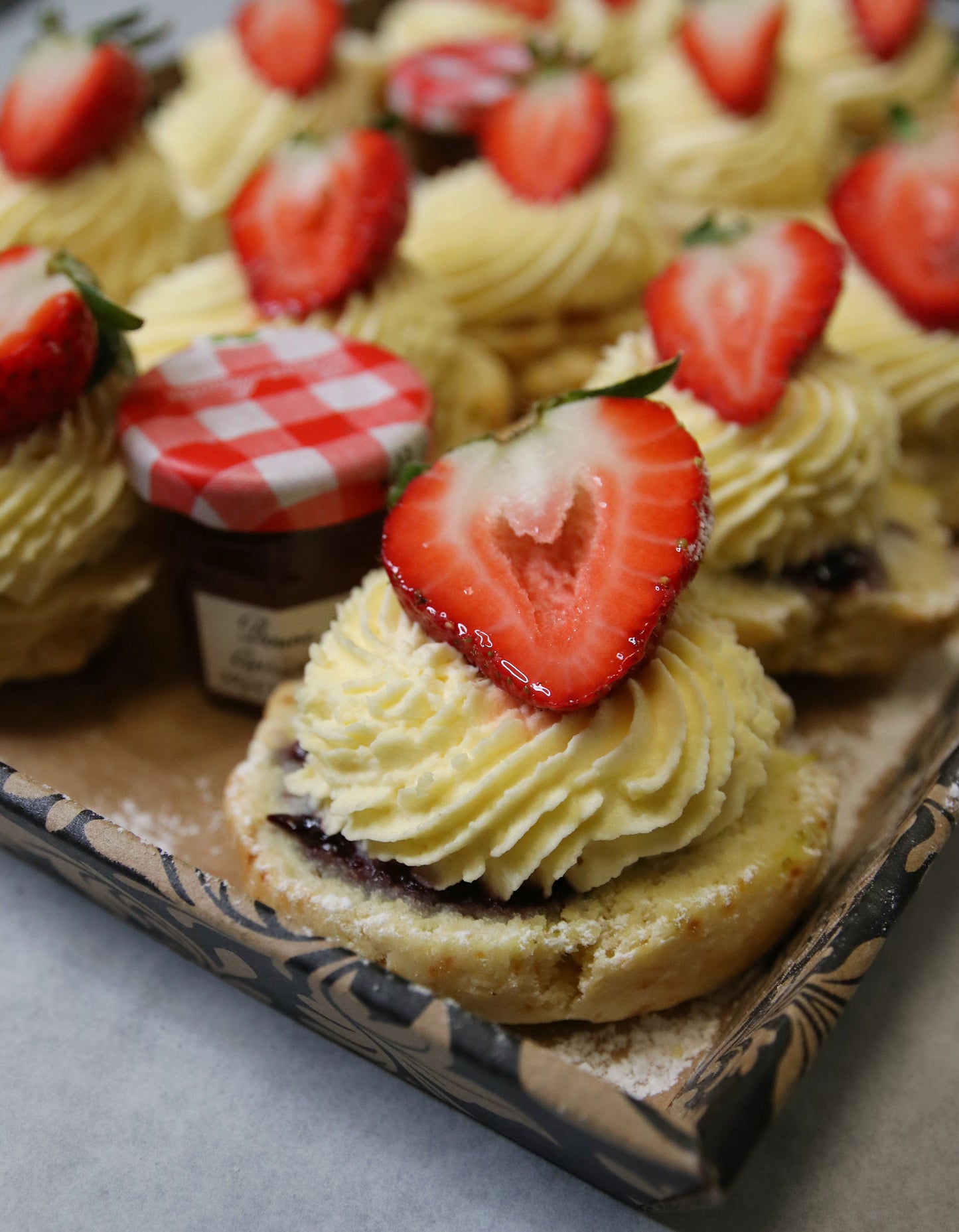 Mini Fresh Cream Scone Platter